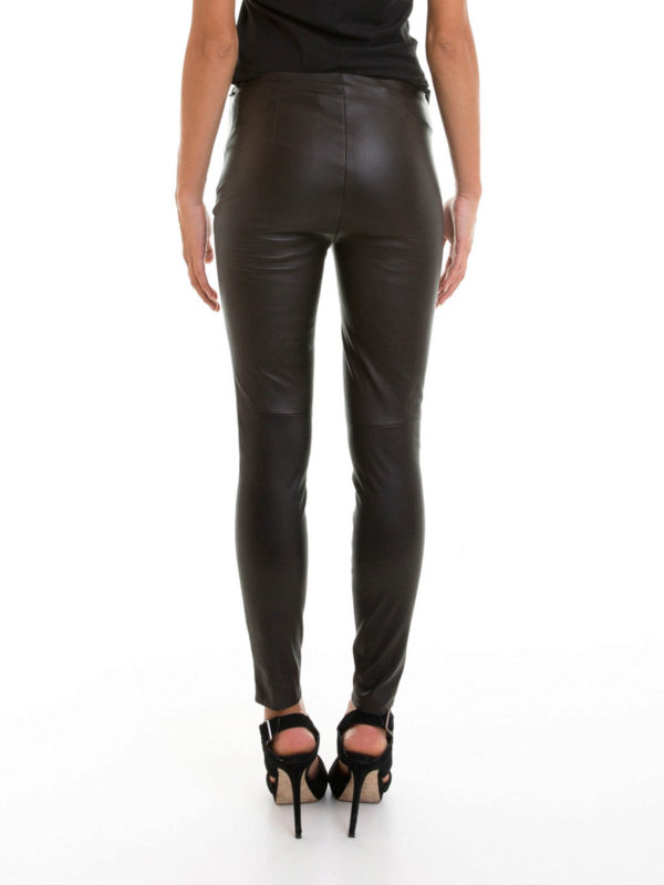 iKRIX RALPH LAUREN: Pantalons en cuir - Stretch leather leggings