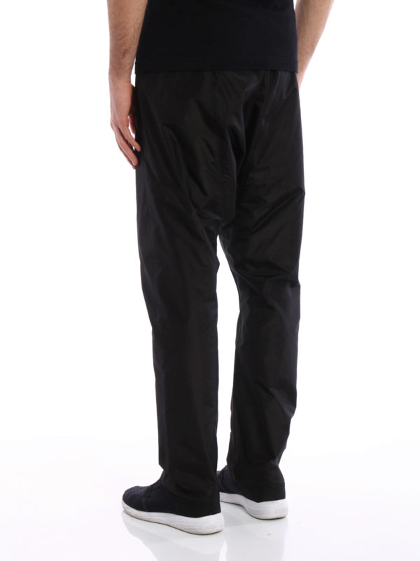 iKRIX RICK OWENS HUN: casual trousers - Silk drop crotch trousers