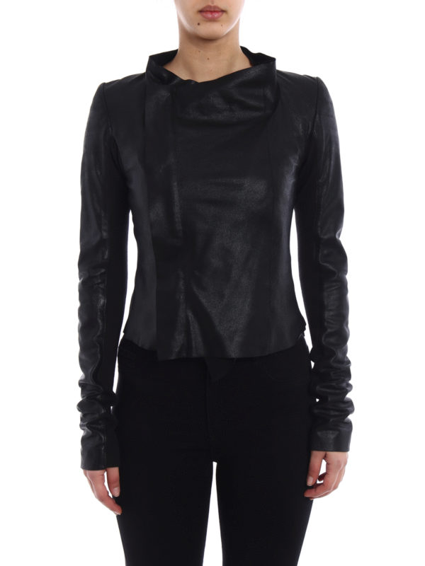 iKRIX RICK OWENS HUN: Lederjacken - Lederjacke - Schwarz