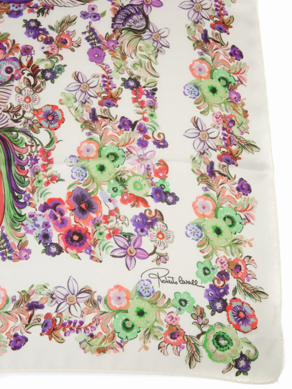 iKRIX ROBERTO CAVALLI: scarves - Enchanted garden silk scarf