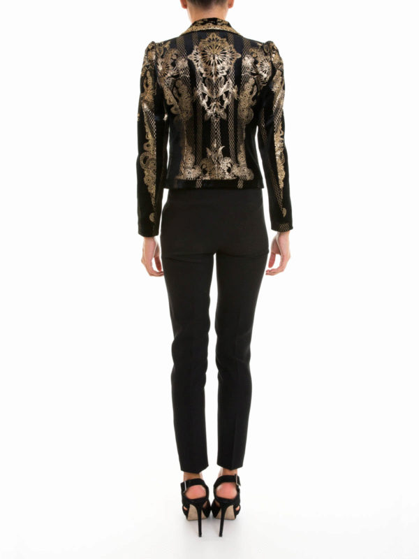 iKRIX ROBERTO CAVALLI: Tailored & Dinner - Baroque patterned velvet jacket