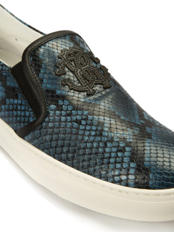 iKRIX ROBERTO CAVALLI: Chaussures de sport - Baskets Bleu Pour Homme