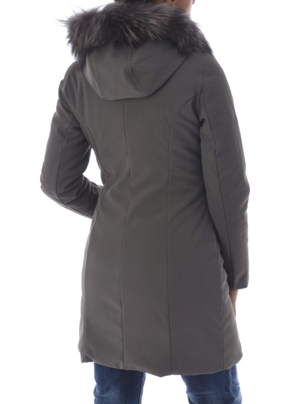 iKRIX RRD: Lange Daunenmäntel - Daunenmantel - Grau