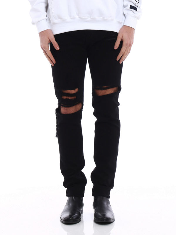 iKRIX RTA: jeans dritti, a sigaretta - Jeans neri consumati