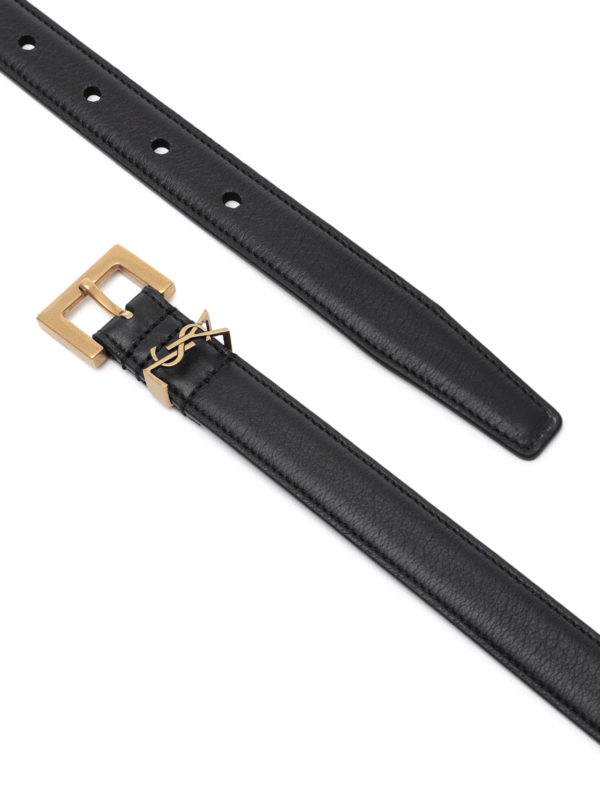 iKRIX SAINT LAURENT: belts - Logoed leather belt