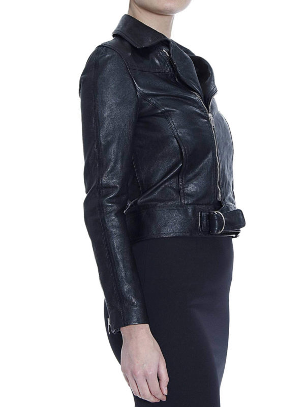 iKRIX SAINT LAURENT: leather jacket - Leather biker jacket