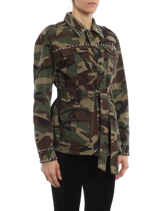 iKRIX SAINT LAURENT PARIS: casual jackets - Camo pattern denim jacket
