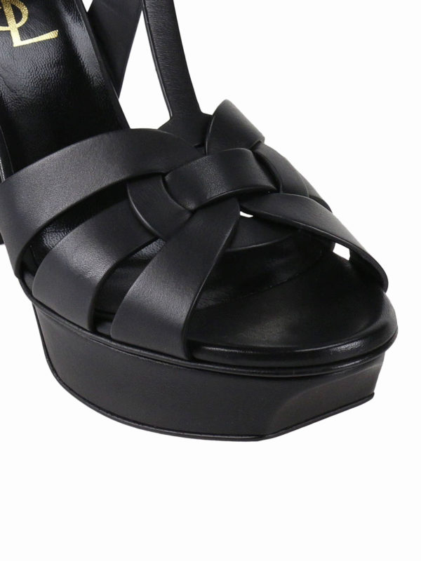 iKRIX SAINT LAURENT: sandals - Tribute 75 platform leather sandals