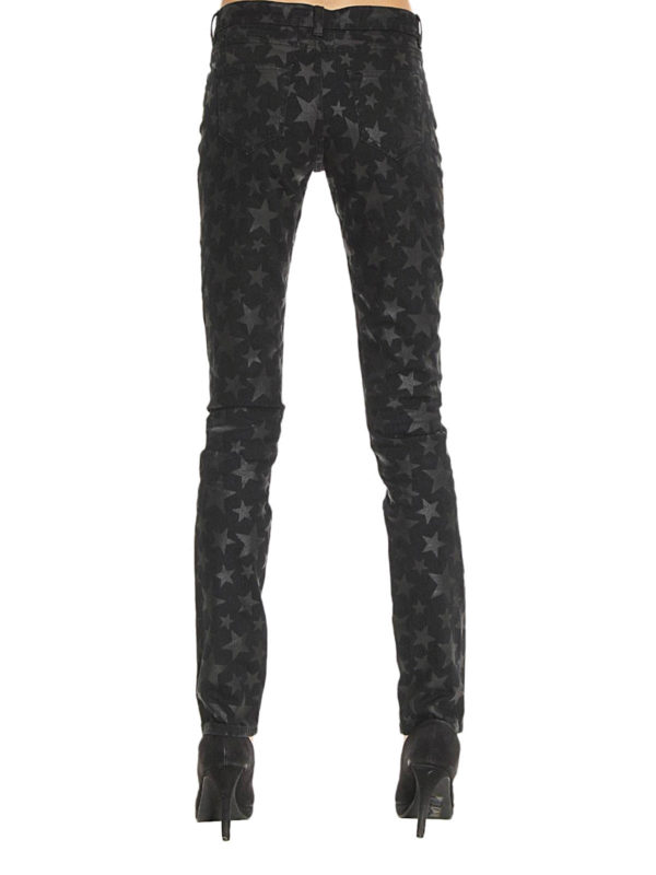 iKRIX SAINT LAURENT: skinny jeans - Star print denim jeans