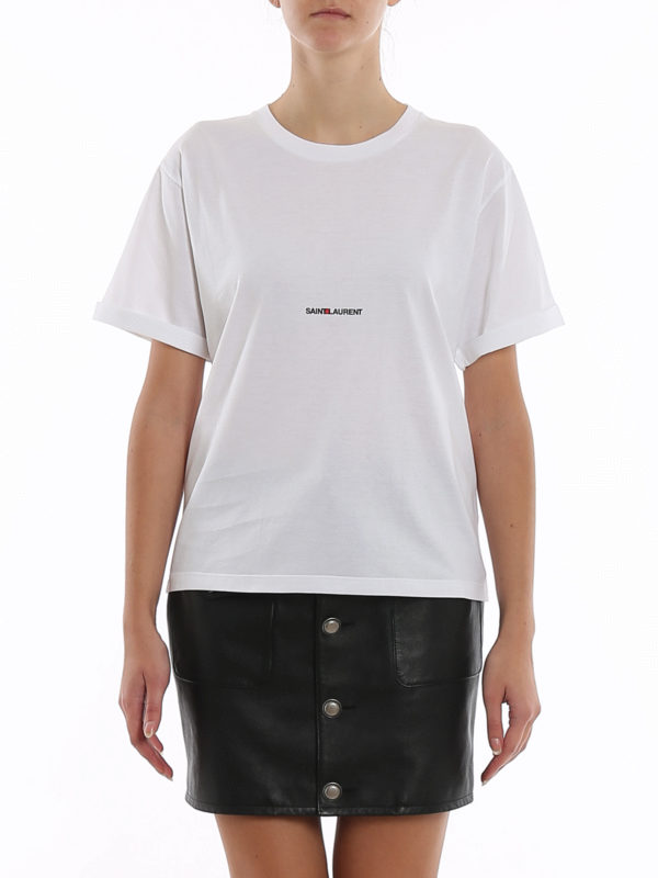 iKRIX SAINT LAURENT: t-shirts - Logo lettering print T-shirt