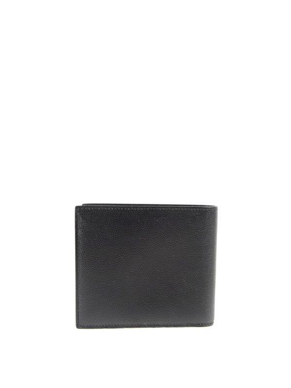iKRIX SAINT LAURENT: wallets & purses - Bi-fold hammered leather wallet