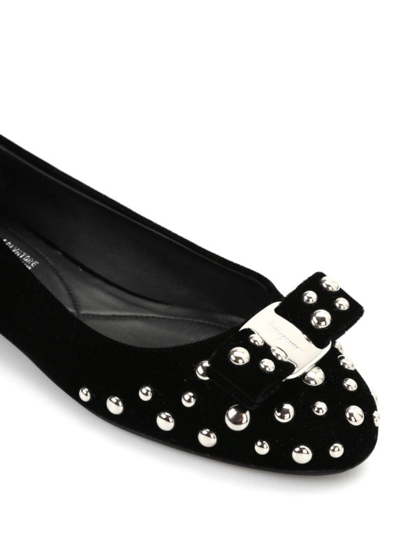 iKRIX SALVATORE FERRAGAMO: Ballerinas - Schlagjean Varina - Schwarz