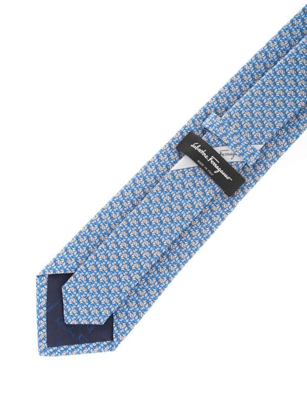 iKRIX SALVATORE FERRAGAMO: ties & bow ties - Zebra tie in light blue