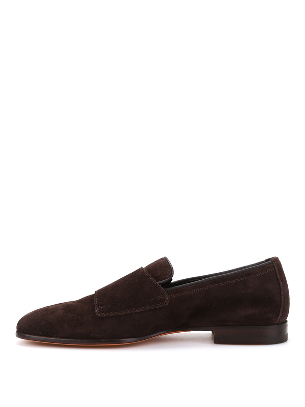 iKRIX SANTONI: classic shoes - Suede double monk-strap shoes