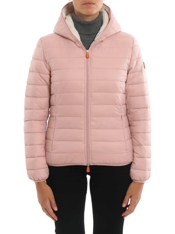 iKRIX Save The Duck: padded jackets - Pink nylon padded jacket with soft lining