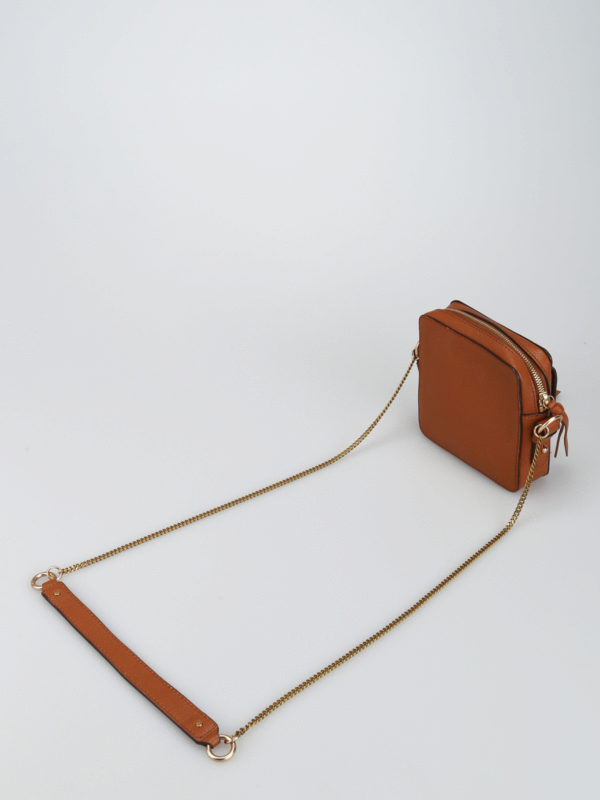 See by Chloé Joan brown grainy camera bag CHS19SS994330242