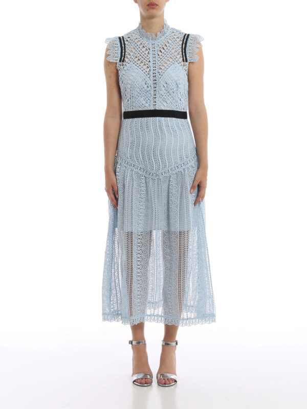 iKRIX Self Portrait: Maxikleider - Maxikleid - Blau