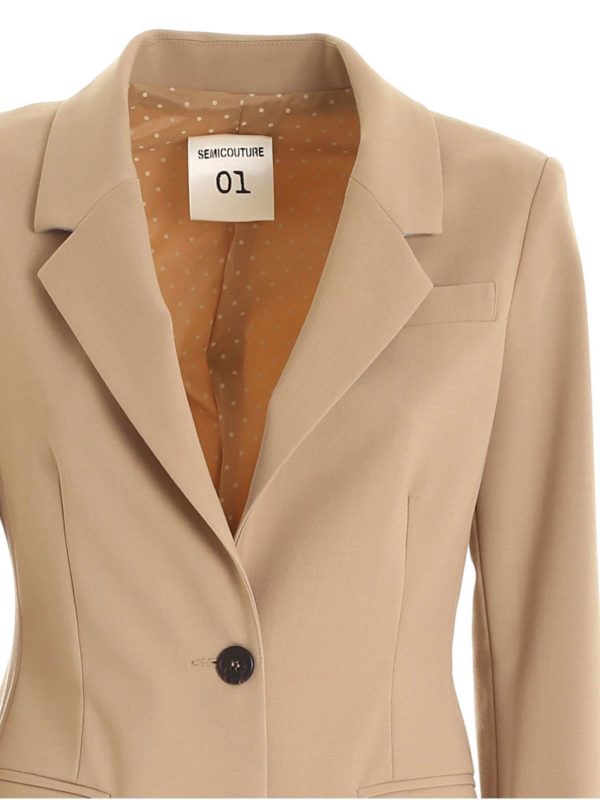 iKRIX Semicouture: Vestes de costume - Blazer - Beige