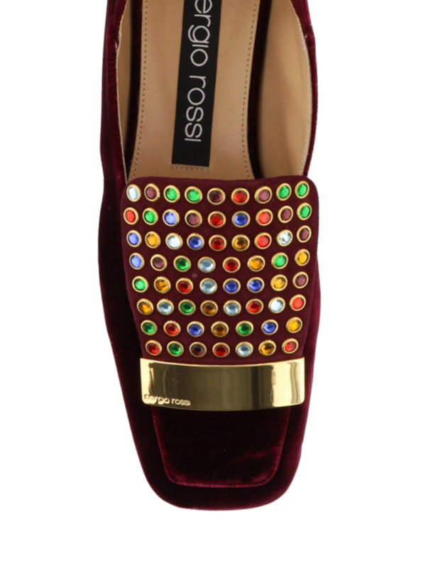 iKRIX SERGIO ROSSI: Loafers & Slippers - Sr1 multicolour studded slippers