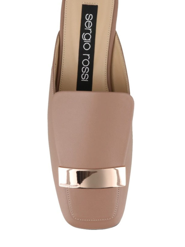 iKRIX SERGIO ROSSI: mules shoes - Leather flat mules