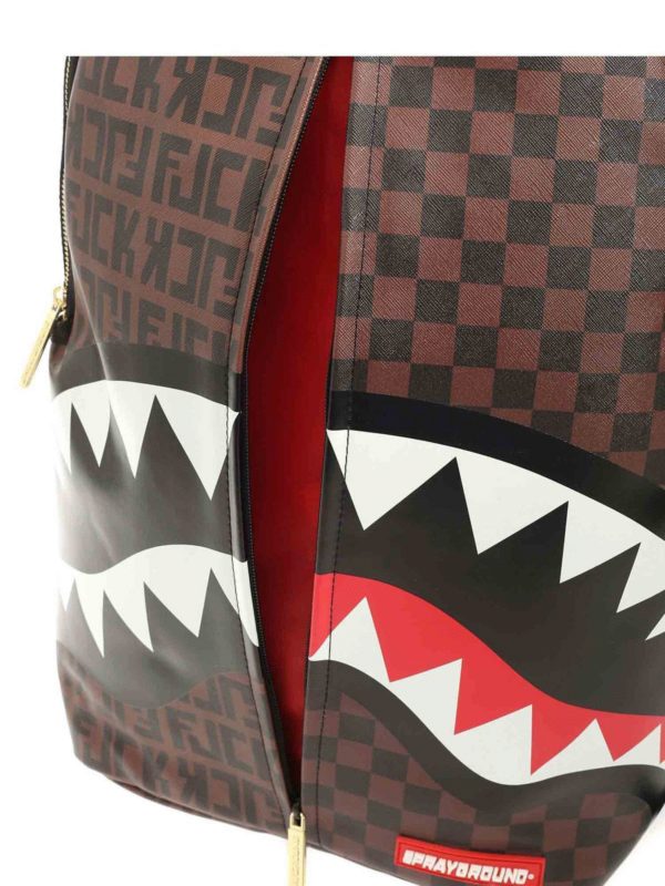 iKRIX SPRAYGROUND: backpacks - Split The Check backpack in black and brown