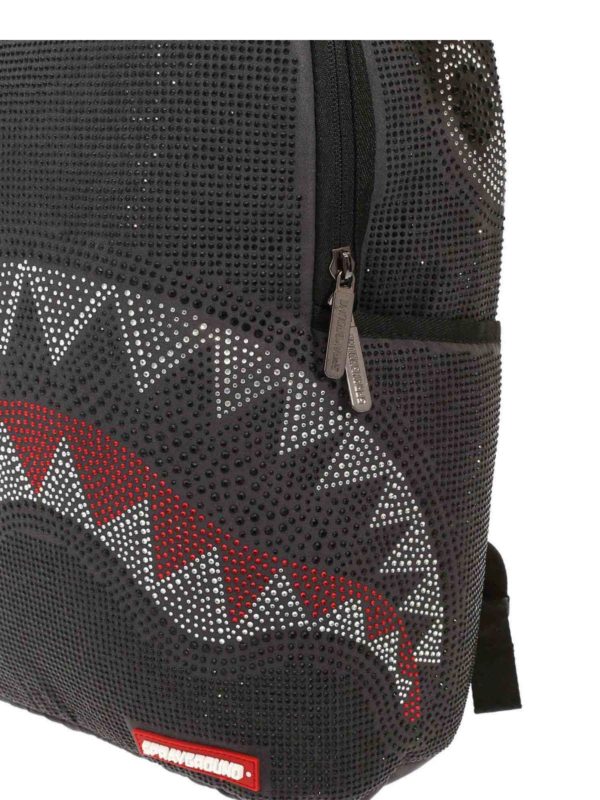 Backpacks Sprayground Trinity Shark rhinestones backpack in grey