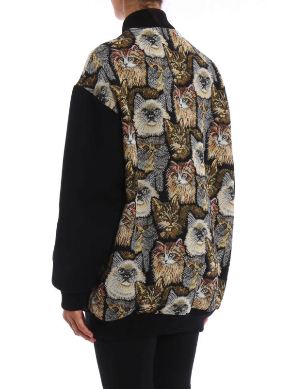 iKRIX STELLA McCARTNEY: casual jackets - Cat Jacquard long jacket