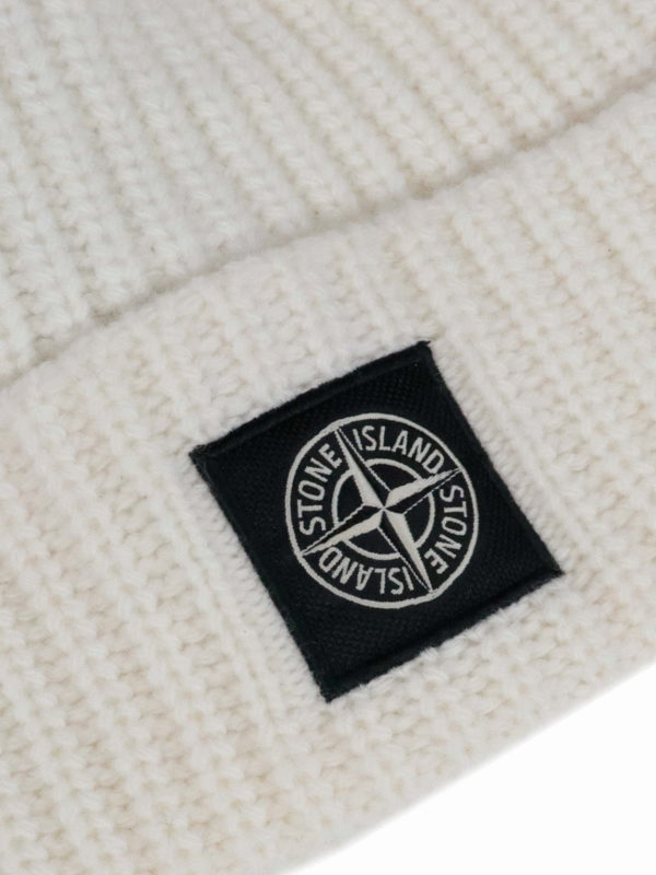 iKRIX STONE ISLAND: ニットキャップ - ビーニー帽 - 白