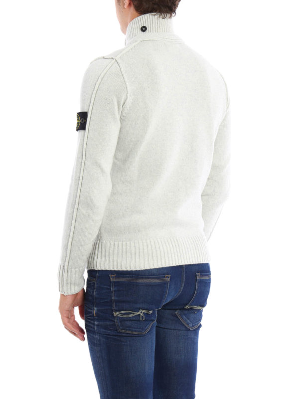 iKRIX STONE ISLAND: cardigans - Wool blend knitted jacket