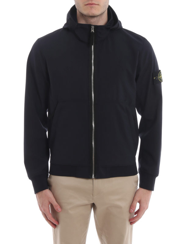 iKRIX STONE ISLAND: Chaquetas casual - Light Soft Shell-R - Azul Oscuro