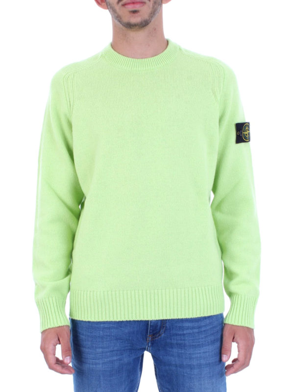 iKRIX STONE ISLAND: Strickpullover mit Rundhalsausschnitt - Rundhalspullover - Hellgrün