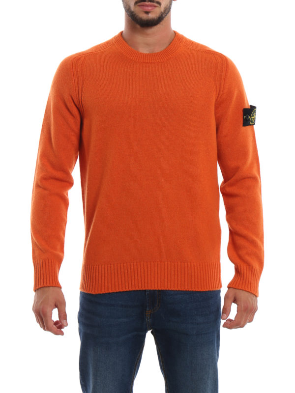 iKRIX STONE ISLAND: Strickpullover mit Rundhalsausschnitt - Rundhalspullover - Orange