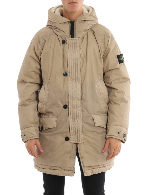 iKRIX STONE ISLAND: padded coats - 50 Fili Resinata Down TC padded coat