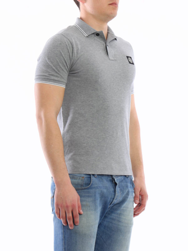 iKRIX STONE ISLAND: Poloshirts - Poloshirt Fur Herren - Grau