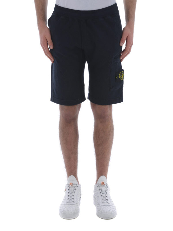 iKRIX STONE ISLAND: tracksuit bottoms - Navy blue short track pants
