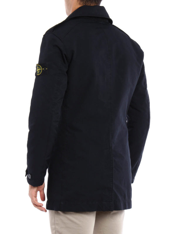iKRIX STONE ISLAND: Trenchcoats - Trenchcoat David - Dunkelblau