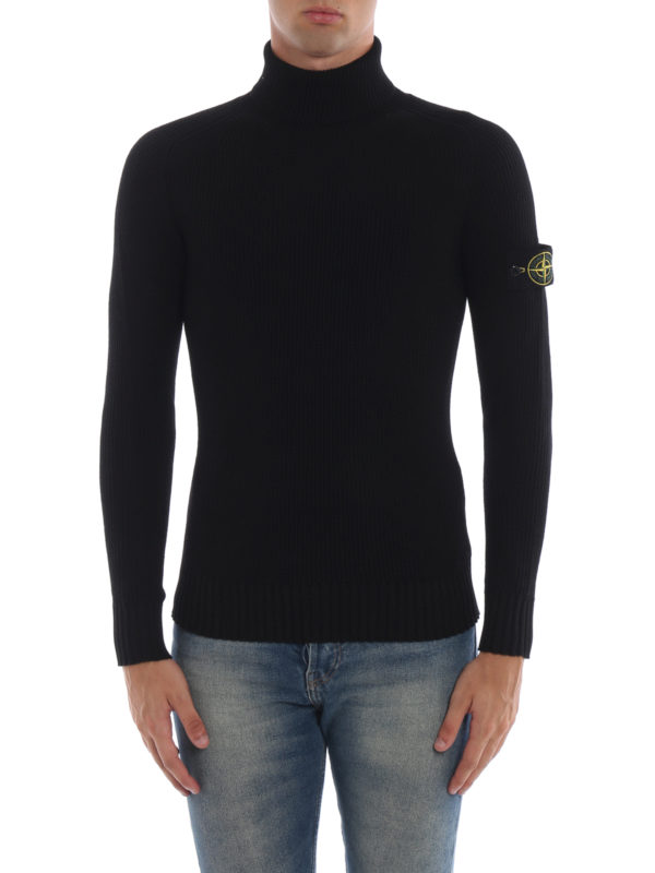 iKRIX STONE ISLAND: Turtlenecks & Polo necks - Black fisherman