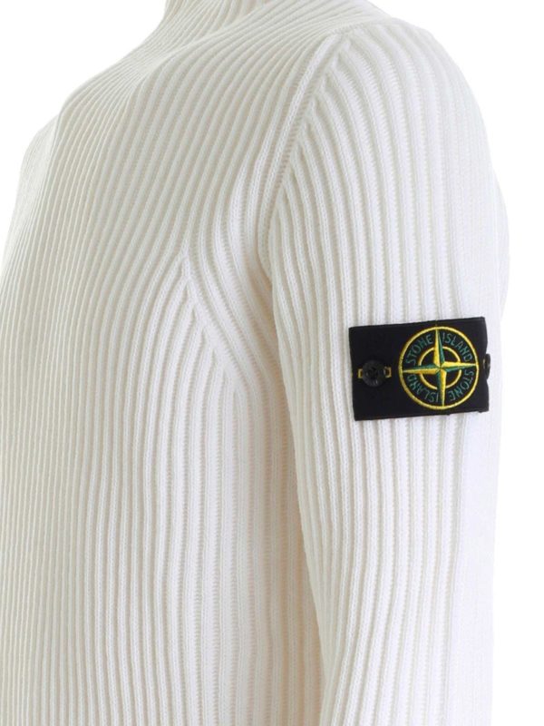 iKRIX STONE ISLAND: Rollkragenpullover  und Polo-Ausschnitt - Rollkragenpullover - Weiß