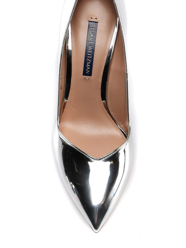 iKRIX Stuart Weitzman: court shoes - Anny silver leather pumps