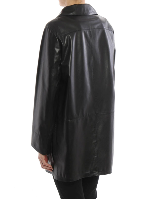 iKRIX SYLVIE SCHIMMEL: leather coats - Leather single-breasted coat