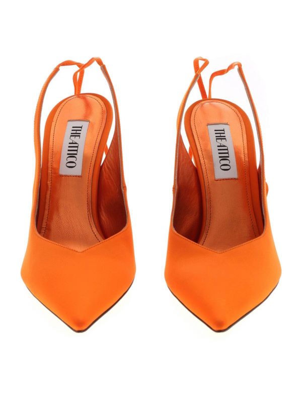 iKRIX The Attico: court shoes - Satin pumps in orange