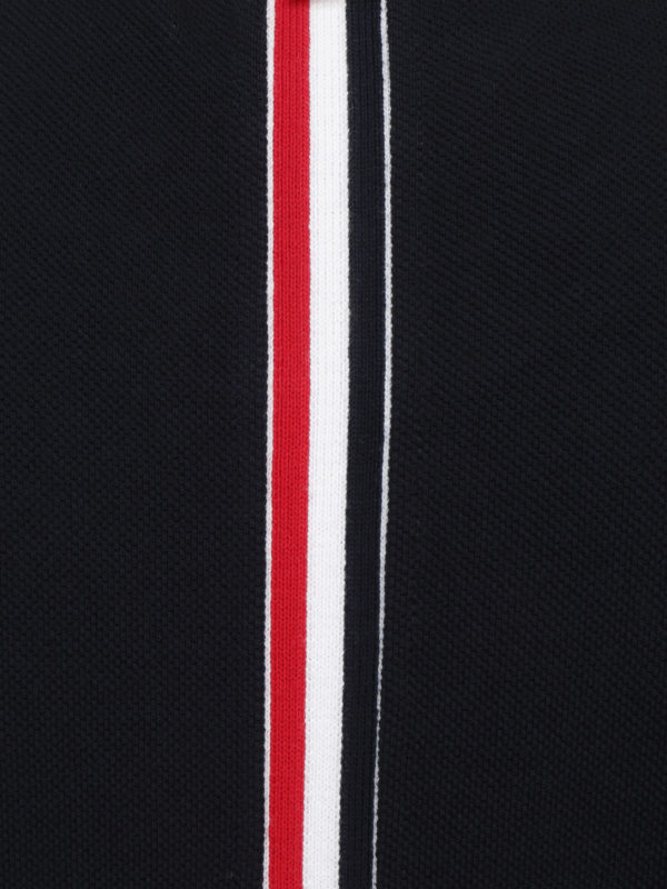 iKRIX THOM BROWNE: t-shirts - Striped detail cotton polo