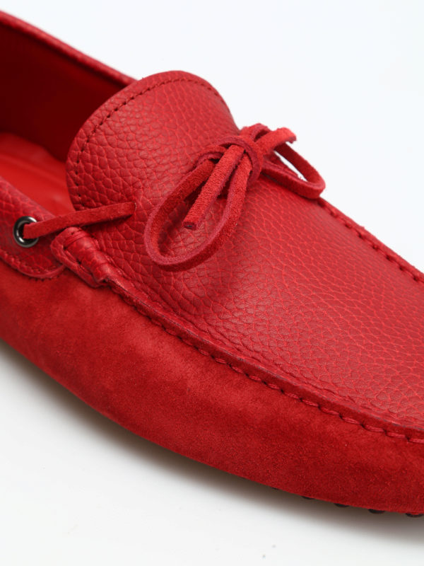 Tod's Ferrari Gommino loafers - Red - Men|XRM0GW0K510G16R007