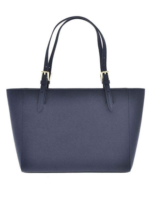 Tory Burch York Small Buckle Tote in Blue