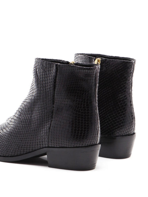 iKRIX TWINSET: tronchetti - Tronchetti in pelle stampa rettile