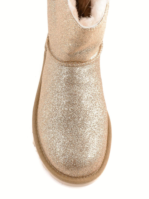 iKRIX UGG: ankle boots - Bow detailed glittered soft ankle boots