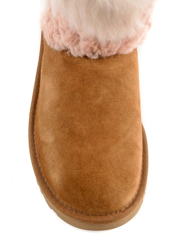 iKRIX UGG: boots - Patchwork detailed soft suede boots