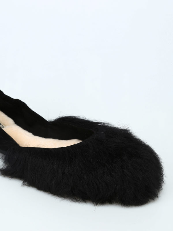 iKRIX UGG: flat shoes - Black Fluff Flat shoes