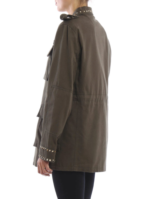 iKRIX VALENTINO: casual jackets - 03. Rockstud Untitled field jacket