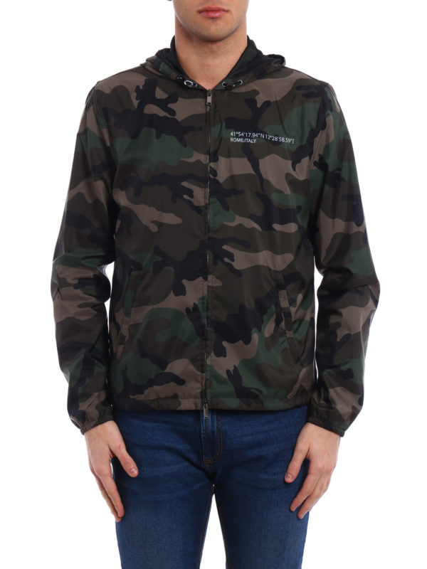 iKRIX VALENTINO: casual jackets - Always nylon camouflage jacket